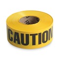Floor Signs & Safety Signs | Tatco 10700 3 in. x 1000 ft. Caution Barricade Safety Tape - Black/Yellow image number 2