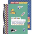 Notebooks & Pads | Carson-Dellosa 105050 11 in. x 8.5 in. 2-Page Spread We Stick Together Theme Weekly/Monthly Teacher Planner - Multicolor Cover image number 0