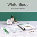 Binders | Cardinal 10300CB 1 in. Capacity 11 x 8.5 Premier Easy Open ClearVue Locking Slant-D Ring Binder - White image number 5