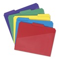 File Folders | Smead 10540 0.75 in. Expansion Assorted 1/3-Cut Tabs Letter Size Poly Colored File Folders With Slash Pocket - Assorted (30/Box) image number 1