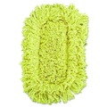 Mops | Rubbermaid Commercial FGJ15100YL00 12 in. x 5 in. Trapper Looped-End Dust Mop Head - Yellow (12/Carton) image number 1