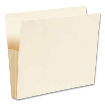Smead 75124 3.5 in. Expansion Letter Size End Tab File Pockets - Manila (25/Box)