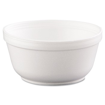 Dart 12B32 12 oz. Insulated Foam Bowls - White (1000/Carton)