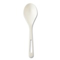 Cutlery | World Centric SO-PS-B TPLA Compostable Cutlery Soup Spoon - White (1000/Carton) image number 0