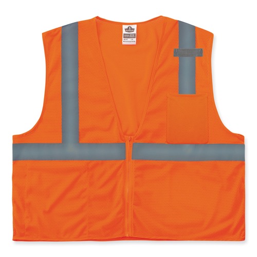 Safety & First Aid | Ergodyne 21047 GloWear 8210Z Class 2 Economy Mesh Vest Polyester Orange 2X-Large/3X-Large image number 0