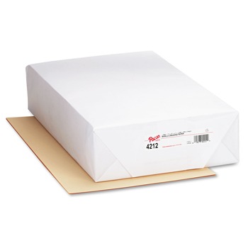 ART AND CRAFT PAPER | Pacon P4212 60 lbs. 12 in. x 18 in. Drawing Paper - Cream Manila (500/Pack)