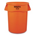Trash & Waste Bins | Rubbermaid Commercial 2119308 Brute 32 gal Resin Container - Round Orange image number 0