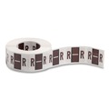 Labels | Smead 67088 1 in. x 1.25 in. R Color-Coded End Tab Filing Labels - White (500/Roll) image number 0