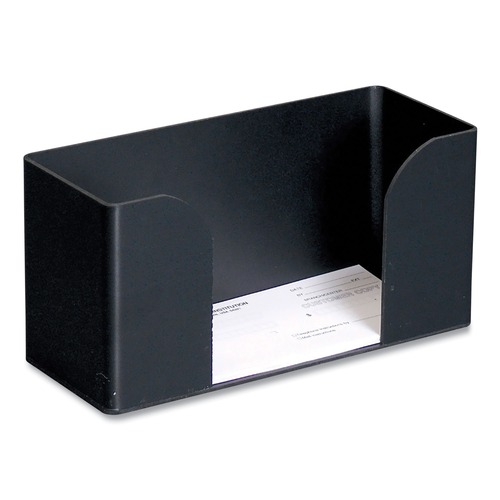 Retail Store Supplies | CONTROLTEK 500078 ABS Plastic Forms Holder For Deposit Slips Tickets Vouchers Checks - Black image number 0