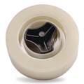 Tape Dispensers | Officemate 96670 Tape Dispenser Replacement Core Set, 1-in and 3-in Core, Plastic, Black image number 4
