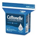Cleaning Cloths | Cottonelle 41777 5 in. x 7.25 in. 1-Ply Fresh Care Flushable Cleansing Cloths - White (8/Carton) image number 2