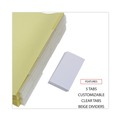 Dividers & Tabs | Universal UNV20861 Deluxe Extended Insertable Tab Indexes with 5 Clear Tabs - Buff (24/Box) image number 3