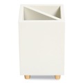 Desktop Organizers | U Brands 3466U03-12 Juliet 3 in. w x 3 in. d x 4 in. h Pencil Cup - White image number 0