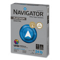 Copy & Printer Paper | Navigator NPL1124 99 Bright 24 lbs. Bond Weight 8.5 in. x 11 in. Platinum Paper - White (10/Carton) image number 0
