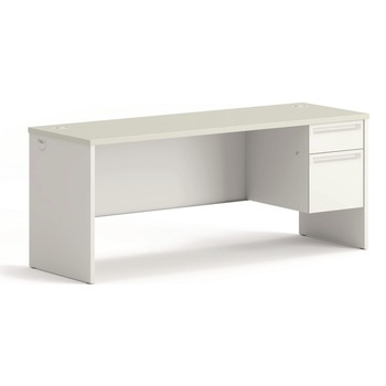 HON H38856R.B9.Q 38000 Series 72 in. x 24 in. x 29.5 in. Single Right Pedestal Credenza - Silver/Gray