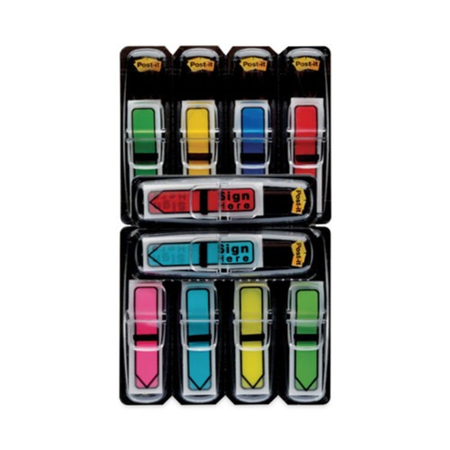 Just Launched | Post-it Flags 684-VAD2 0.5 in. Arrow Page Flags - Assorted Primary/Bright Colors (252/Pack) image number 0