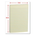 Sticky Notes & Post it | Universal UNV35616 100 Sheet Lined 4 in. x 6 in. Self-Stick Note Pads - Assorted Pastel Colors (5/Pack) image number 4