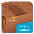 File Folders | Pendaflex R217AHD Heavy-Duty 1/3-Cut Tabs Open-Top 21-Section Expanding Stadium File - Letter Size/Redrope image number 5