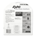Washable Markers | EXPO SAN80699A Broad Chisel Tip Low-Odor Dry-Erase Marker - Assorted Colors (12/Pack) image number 4