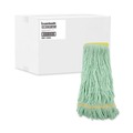 Mops | Boardwalk BWK1200XLCT Ecomop Looped-End Recycled Fibers Mop Head - Extra Large, Green (12/Carton) image number 0