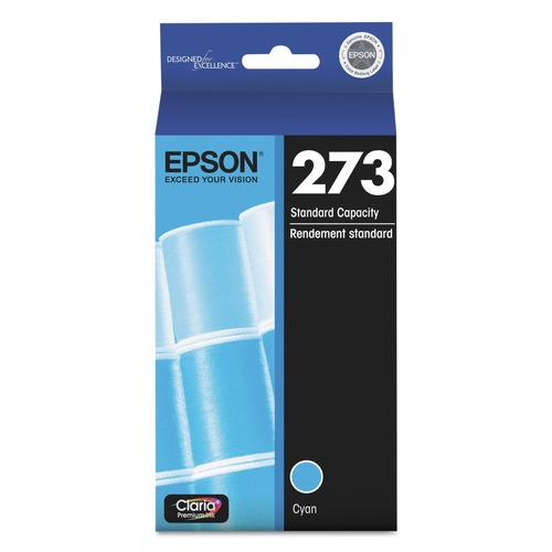 Ink & Toner | Epson T273220-S T273220-S Claria (273) 300 Page-Yield Ink Cartridge - Cyan image number 0