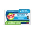 Cleaning Tools | Scotch-Brite 529-5 4.4 in. x 2.6 in. 0.8 in. Thick Non-Scratch Multi-Purpose Scrub Sponge - Blue (9/Pack) image number 0