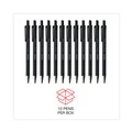 Pens | Universal UNV15520 0.7 mm Fine Retractable Ballpoint Pen - Black (1 Dozen) image number 4
