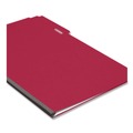 File Folders | Smead 22538 1/3-Cut Tabs Assorted Legal Size 1 in. Expansion Recycled Heavy Pressboard Folders - Bright Red (25/Box) image number 2