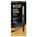 Pens | BIC VCG11 BLK Medium 1 mm GLIDE Retractable Ballpoint Pen - Black Ink, Smoke/Black Barrel (1-Dozen) image number 0