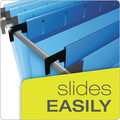 File Folders | Pendaflex 59202 1/5-Cut Tabs 2 in. Capacity 1 Section Letter Size SureHook Reinforced Extra-Capacity Hanging Box File - Blue (25/Box) image number 3