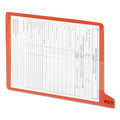 File Folders | Smead 61950 1/3-Cut End Tab Out 8.5 in. x 11 in. Colored Poly Out Guides with Pockets - Red (25/Box) image number 3