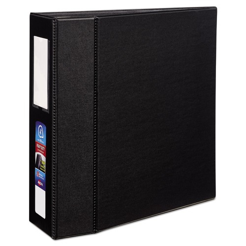 Binders | Avery 79994 Heavy-Duty 4-in. Capacity 11 in. x 8.5 in. 3 Ring Non-View Binder with DuraHinge and One Touch EZD Rings - Black image number 0