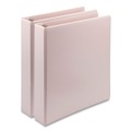 Binders | Samsill U69540 Earth's Choice 11 in. x 8.5 in. 1.5 in. Capacity Plant-Based BOHO D-Ring View Binders - Rose (2/Pack) image number 0
