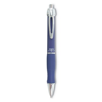 PENS | Zebra 42620 0.7 mm Retractable Medium Sarasa Dry X10 Gel Pen - Blue Ink, Blue/Silver Barrel (1-Dozen)