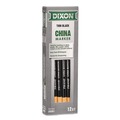 Arts & Crafts Supplies | Dixon 000810002 China Marker, Black, Thin Lead, 12/Pack image number 0