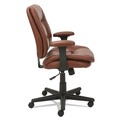 Office Chairs | OIF OIFST4859 16.93 in. - 20.67 in. Seat Height Swivel/Tilt Bonded Leather Task Chair Supports 250 lbs. - Chestnut Brown/Black image number 2