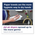 Paper Towels and Napkins | Tork 105065 1-Ply 7.91 in. x 8.85 in. PeakServe Continuous Hand Towel - White (12/Carton) image number 4