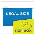 Just Launched | Pendaflex 42621 Ready-Tab 1/3-Cut Tabs Colored Reinforced Hanging Letter Folders - Assorted File Folder Colors (25/Box) image number 4