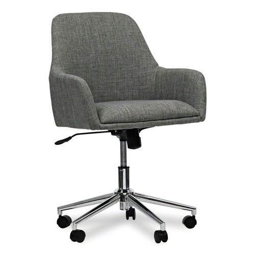 Office Chairs | Alera ALEWS4241 18.9 in. to 22.24 in. Seat Height Mid-Century Task Chair Supports Up to 275 lb - Gray Seat/Gray Back image number 0