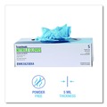 Disposable Gloves | Boardwalk 382SBXA 5 mil. Disposable Examination Nitrile Gloves - Small, Blue (100/Box) image number 6