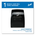 Paper Towel Holders | Scott 46253 Essential 13.06 in. x 11 in. x 16.94 in. Manual Hard Roll Towel Dispenser - Black (1/Carton) image number 1