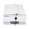 Mailing Boxes & Tubes | Bankers Box 00007 LIBERTY 9.5 in. x 23.75 in. x 4.5 in. Check and Form Boxes - White/Blue (12/Carton) image number 3