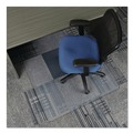 Office Chair Mats | Alera CM12233ALEPL 45 in. x 53 in. Moderate Use Wide Lipped Studded Chair Mat for Low Pile Carpet - Clear image number 6