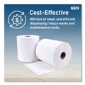 Paper Towels and Napkins | GEN G2820 1-Ply 8 in. x 800 ft. Hardwound Roll Towels - White (6/Carton) image number 6