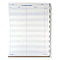 Notebooks & Pads | Rediform 50111 11 in. x 8.5 in. One-Part (No Copies) Wirebound Call Register image number 2