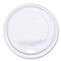  | SOLO TLP316-0007 Traveler Cappuccino Style Dome Lid for 10 oz. to 24 oz. Cups - White (100/Pack, 10 Packs/Carton) image number 1