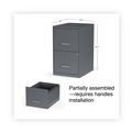 Office Filing Cabinets & Shelves | Alera 2806760 14 in. x 18 in. x 24.1 in. Soho 2-Drawer Vertical Letter File Cabinet - Charcoal image number 5