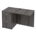 Office Desks & Workstations | Alera ALEVA354824GY 47.25 in. x 23.63 in. x 29.5 in. Valencia Series Reversible Return/Bridge Shell - Gray image number 5