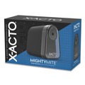 Pencil Sharpeners | X-ACTO 19501X 3.5 in. x 5.5 in. x 4.5 in. AC-Powered Mighty Mite Home Office Electric Pencil Sharpener - Black/Gray/Smoke image number 1