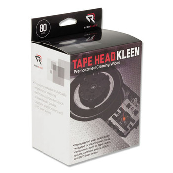 Read Right RR1301 5 x 5 Tape Head Kleen Individually Sealed Pads (80/Box)
